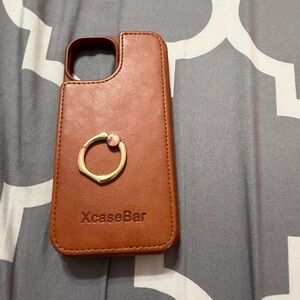 Brown Phone Case with Ring Holder